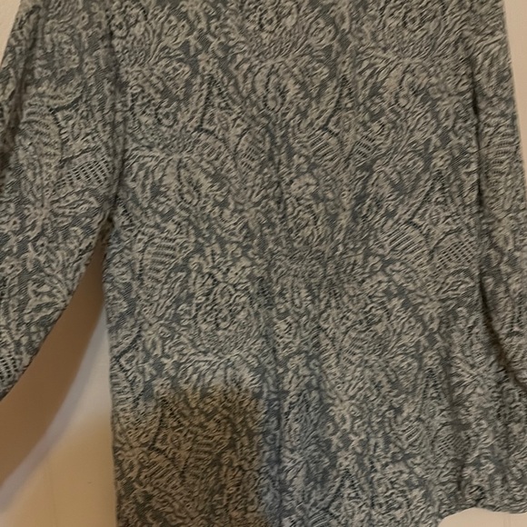 NY Collection Green Patterned Blouse - Picture 5 of 5